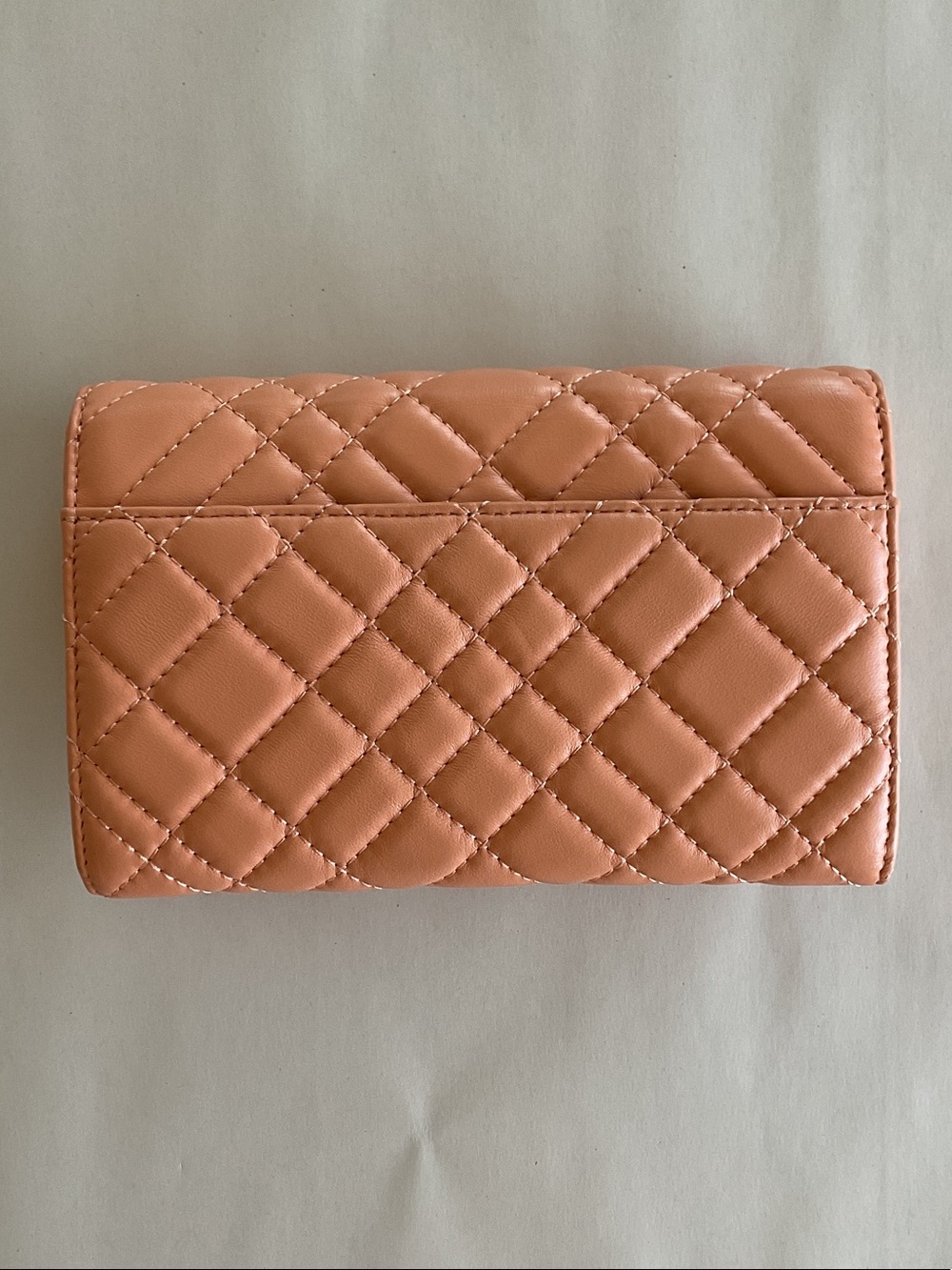 KURT GEIGER Quilted Peach Leather Chain Crossbody | Shoulder Bag - Picture 15 of 16